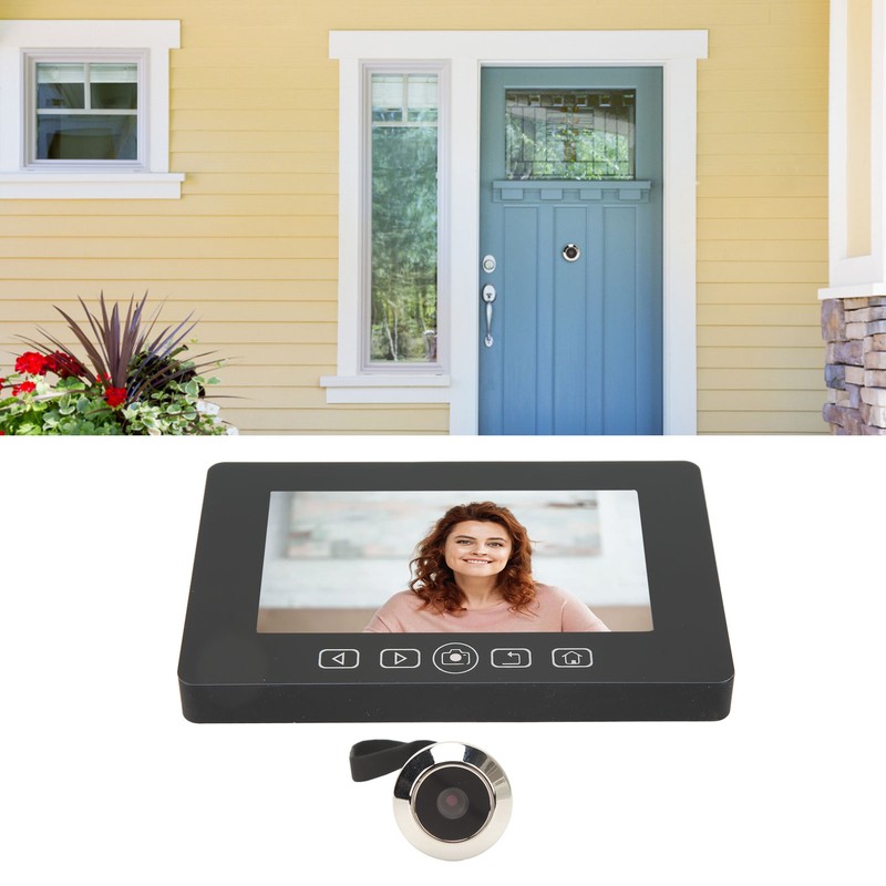 Peephole Camera 4.3in Color Screen 160 Degree Wide Angle Detection