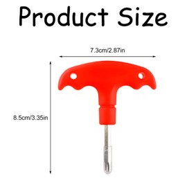 Bojueshaw Golf Wrench Tool,Golf Head Screwdriver Wrench Tool,Portable Golf Club Wrench,Golf Adjustment Tool for Club Driver Shaft Adapter(Red)