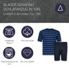 ADAMO Serafino Short Striped Pyjamas in Navy for Men Anil