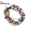 Tie on Waist beads, 43 inches Belly Bead, Evil Eye