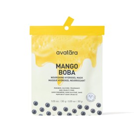 Avatara Mango Boba Nourishing Hydrogel Mask, 2-Piece Hydrating, 30 g, 1-Pack