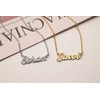 GR35Z9 Bella Name Necklace for Women Gold Nameplated Pendant Stainless