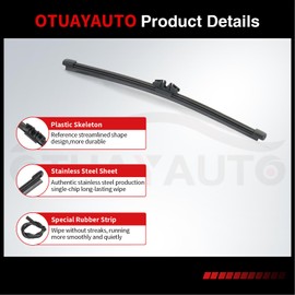 OTUAYAUTO 9" Rear Wiper Blade Replacement for Ford Bronco 2021-2023 Bronco Sport 2021-2023 (CX430) Back Windshield Wiper