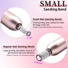 180 Grit Mini Sanding Bands for Nail, 100 Pcs Small