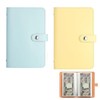 WONIONI Savings Notebook 2-Piece Set Savings File Savings Binder Bill