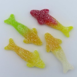 Beulah's Sour Gummy Sharks, 8.8 Pounds, 528 Pieces of Candy