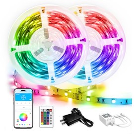 DAYBETTER COB LED Strip Light 5V USB 6.56ft/2m Dimmable LED Strip Light CRI85 USB TV Backlight,Flexible Under Cabinet Tape Light for Bedroom,Kitchen,Home DIY Lighting