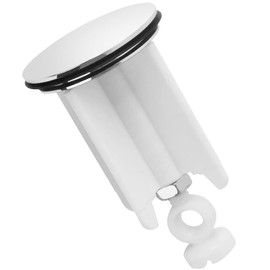 1 x Drain Plug, Sink Plug, Universal Sink Plug, 40 mm Height-Adjustable Plug, Replacement Drain Plug, for Kitchen, Bathroom, Sink, Sink