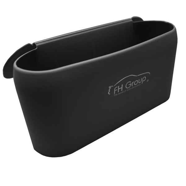 FH Group Silicone Waterproof Durable Portable Small Waste Trash Garbage Bin Can for Cars, SUVs, and Trucks Black