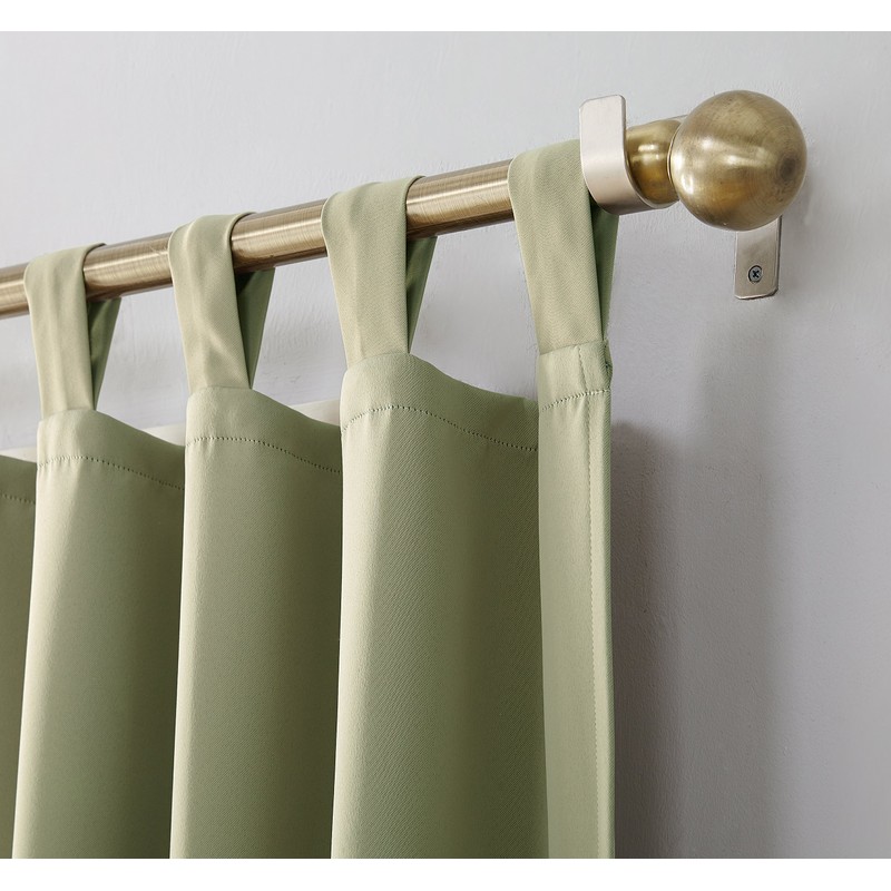 Sun Zero Easton Blackout Energy Effcient Tab Top Curtain Panel,