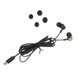 Vaguelly USB Type-c Earphones Noise Reduction for Phone Tablet Sound Headset in-line Microphone