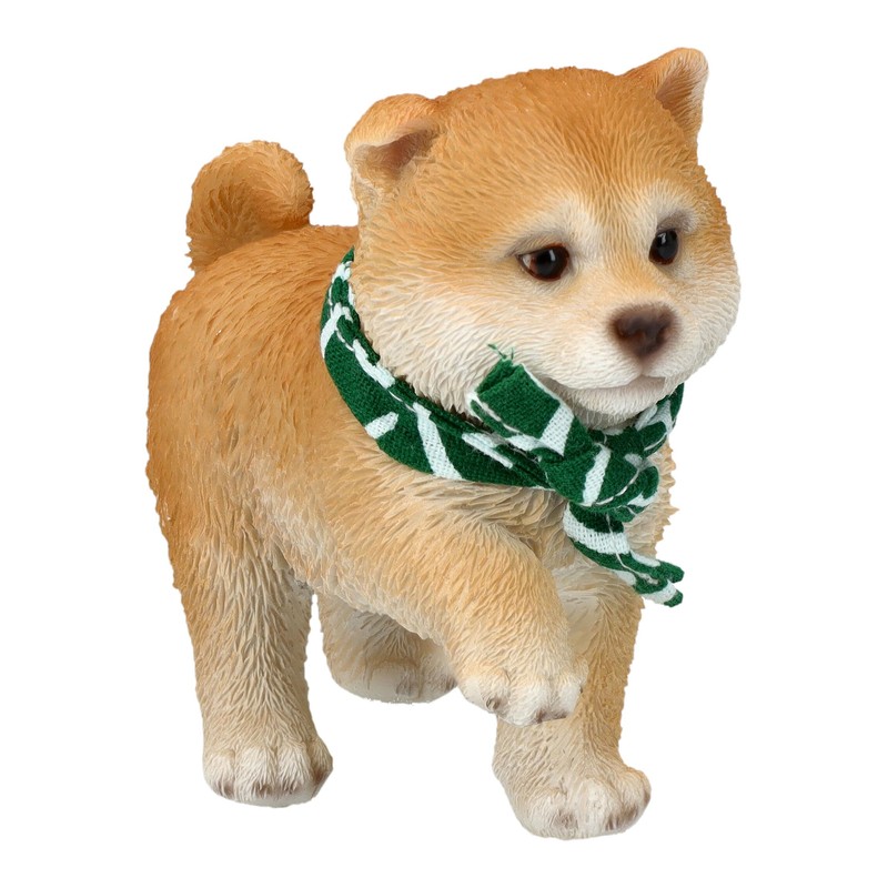 Shiba Inu Mini - Gives Paw, Hand-Painted Polyresin Ornament, 8