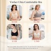 Vinfact Front Closure Bras for Women No Underwire Wireless Bra