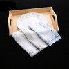 Forlisea Mens Classic Stripe Pattern 100% Cotton Handkerchiefs Gift Set