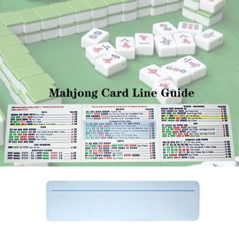Telooco 5 Pcs Mahjong Line Finder Mahjong Accessories Ma Jiang Beginner Rule Reader Accurate Card Reading Assistance for Ma Jiang Players (Blue)