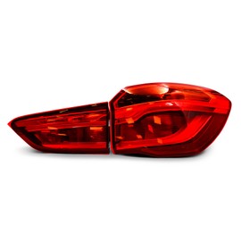 Film Set for Rear Lights Sticker Tint Film Rear Lights Perfect Fit for Car Rear Lights Tint Tuning Accessories C050 (Red)