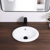 Bathroom Vessel Sink 16'' x 12'' Semi Recessed Bathroom Sink