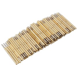 HilBeliFU 100Pcs Spring Test Probe Pin Set, P75-B1 Spring Probes, Brass Pin Test Tools for PCB Testing, Pads, Diameter 1.02mm, Conical Head 1.4mm, Thimble Length 15.8mm