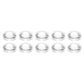 PATIKIL Diameter 14mm Height 4mm Flat Convex Lens, 10 Pcs Acrylic LED Optical Convex Condenser Lens for LED Flashlight Bike Head Lamp, Transparent