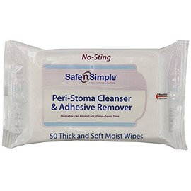 Safe n' Simple Peri-Stoma and Adhesive Remover Wipe, 50 Count (3 Pack)