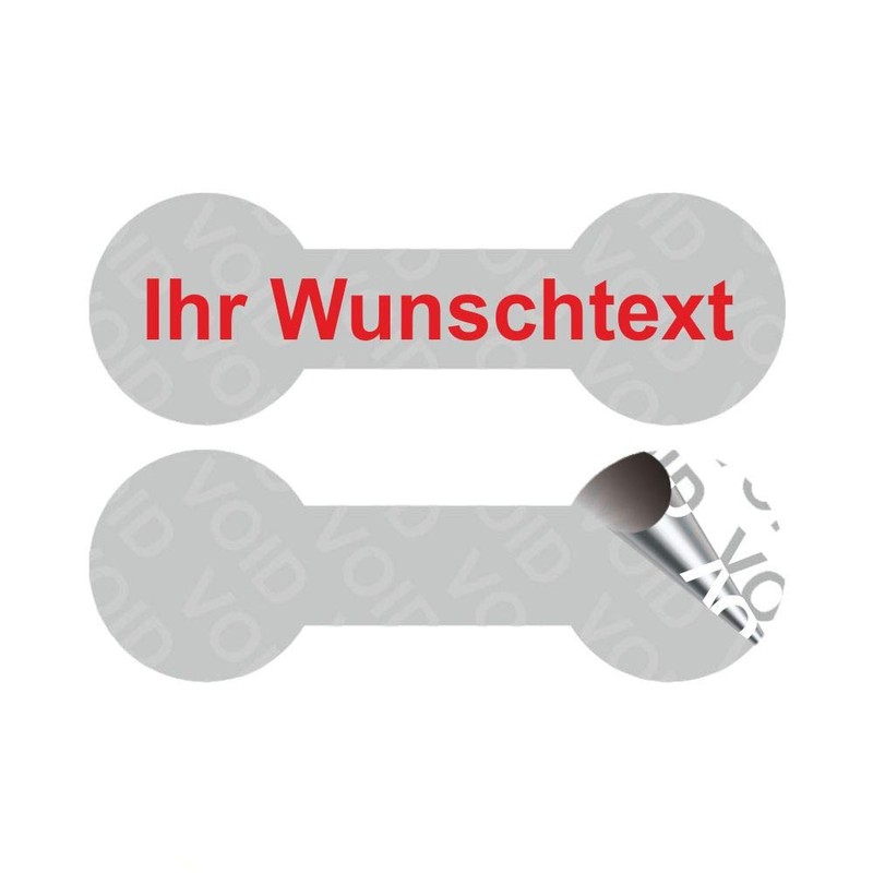 Void Security Labels "Your Desired Text" on a Roll -