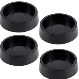 4 Pcs Round Rubber Furniture Caster Cups, Non- Skid Furniture Coasters, Round Floor Protectors, Furniture Wheel Stoppers
