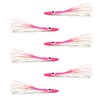6" Pink/White Tuna Clone Lures Un-Rigged 6 pcs | Saltwater