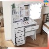 Yamissi Vanity Table Set Makeup Dressing Table 6 Drawers 10