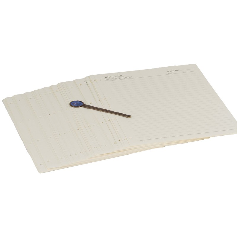 A4 Lined Loose Leaf Paper Refills 6-Ring Refillable Paper 80