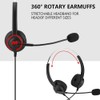 USB Headset with Microphone Noise Canceling Stereo PC Headset for
