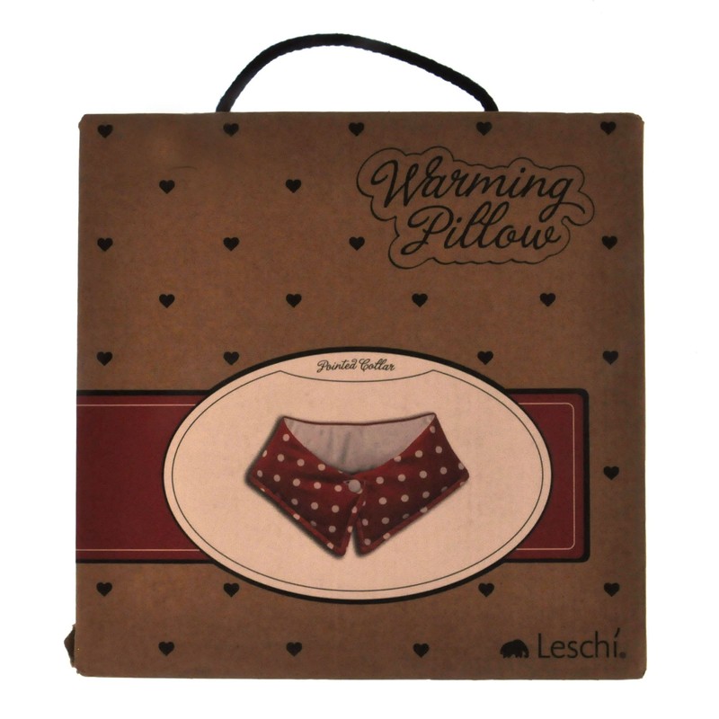 Pointed Collar Polka dot red/Snow, Wärmekragen