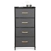 Segawe Fabric Storage Tower with 4 Drawers Tall Chest of