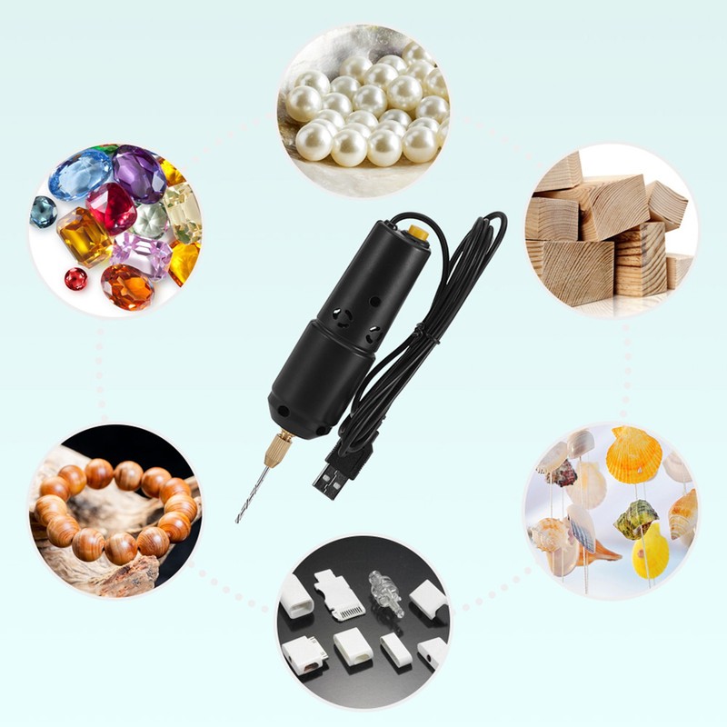 Drill Set Resin Electric Mini Drill with 10pcs Drills Bits