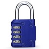 Greoer Combination Lock Sterling Combination Padlock, 4 Digit Combination Padlock,