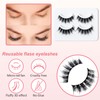 Natural False Eyelashes, 6D, 2 Pairs False Eyelashes, Fluffy Natural