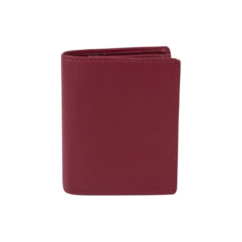 LEAS Small Mini Purse Genuine Leather, red