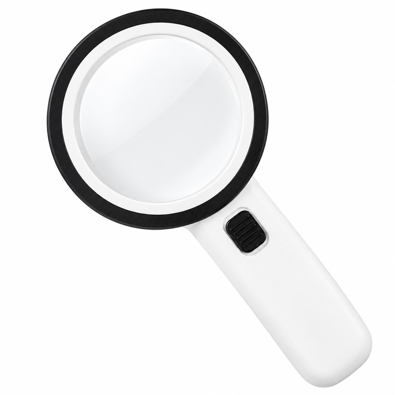 Handheld Magnifying Glass with LED Lights and UV Light for