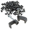 enTie FLAT Grey 10mm Cable Clips for 2.5mm2 Twin &