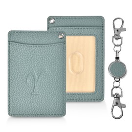 Wasenn Women's Pass Case with Reel Included, Double-Sided, Popular, Stretchable, Strap for Transportation