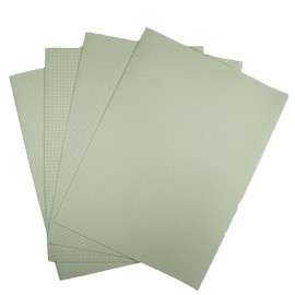 KCS 4 pc of 12" x 18" 14CT Counted Cotton Aida Cloth Cross Stitch Fabric (Light Green)