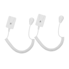 MERRYHAPY 2pcs Anti-Lost Hanger Remote Retractable Leash for Tvs Phones Tablets White Teardrop Design