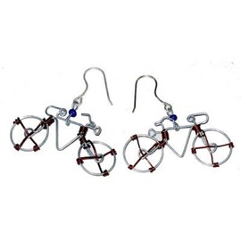 Wire Bicycle Earrings - The Takataka Collection