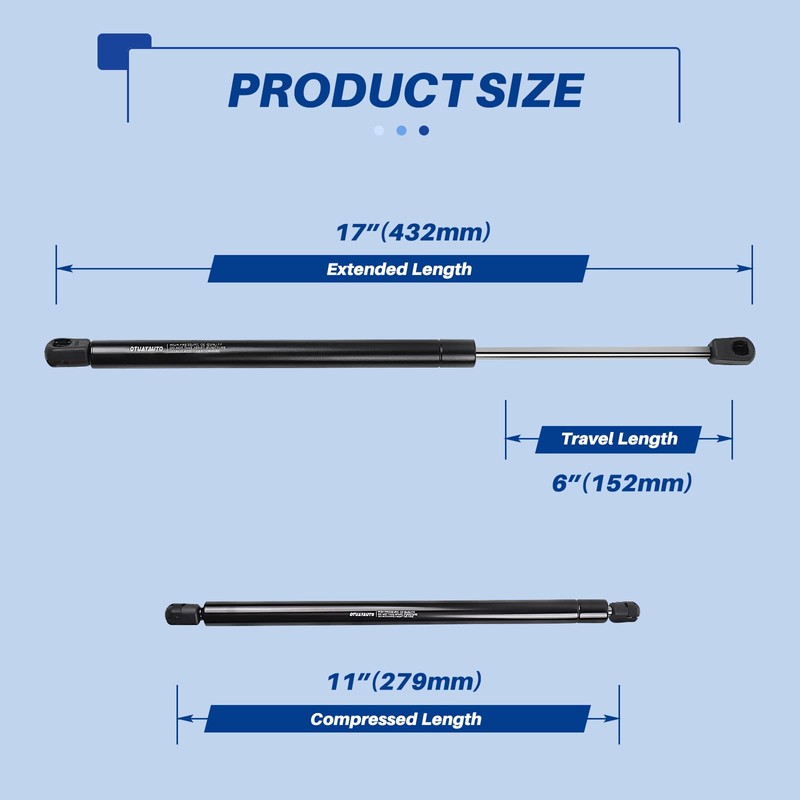Replacement for 2005-2010 Scion tC Trunk Struts - OTUAYAUTO Rear