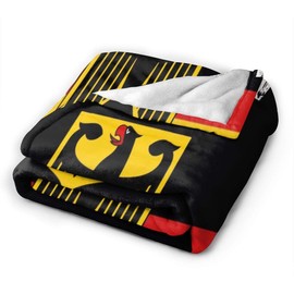 LuckyLou German Flag Eagle Flannel Fleece Blanket Ultra Soft Cozy Warm Throw Lightweight Blanket Microfleece Blanket for Home（3 Sizes）