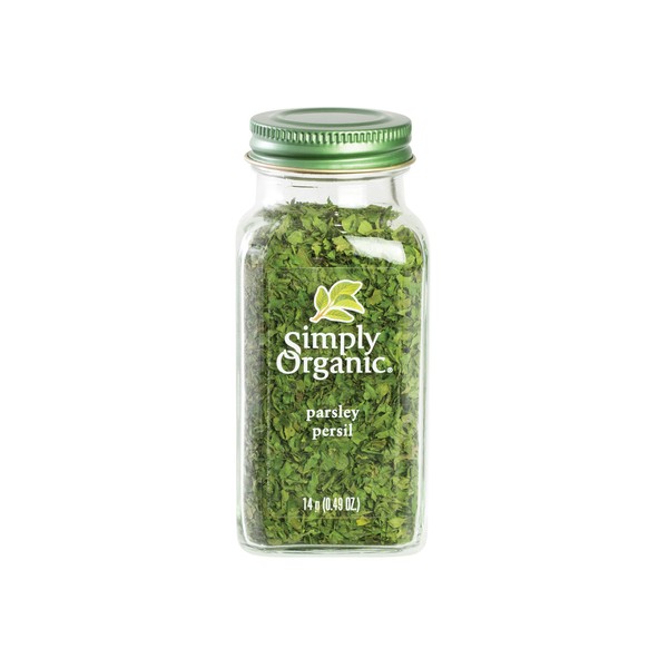 Simply Organic Parsley Flakes, Cut & Sifted, Certified Organic - 14g Glass Bottle - Petroselinum crispum var. neapolitanum