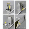 None Brand Sneeze Guard Support Clamp with Steady Freestanding Stand Base