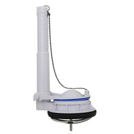 Goddessmoon Toilet Flush Valve Replacement for One-Piece Toilets, 5.91 Inches (150mm) to 10 Inches (254mm) Adjustable Inlet Tube, Fits Most 1 Piece Tanks, WC Replacement & Repair Part.