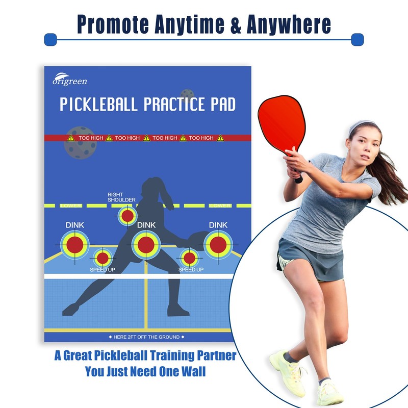 Pickleball Practice Pads - Dink Master Exercise Rebounder Aids (Blue,