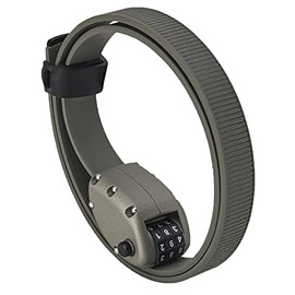 OTTOLOCK HEXBAND Lightweight, Extra Tough Combination Bike Lock | Steel & Kevlar | Ideal for Cycling & Outdoor Gear (Gray, 18 Inch)