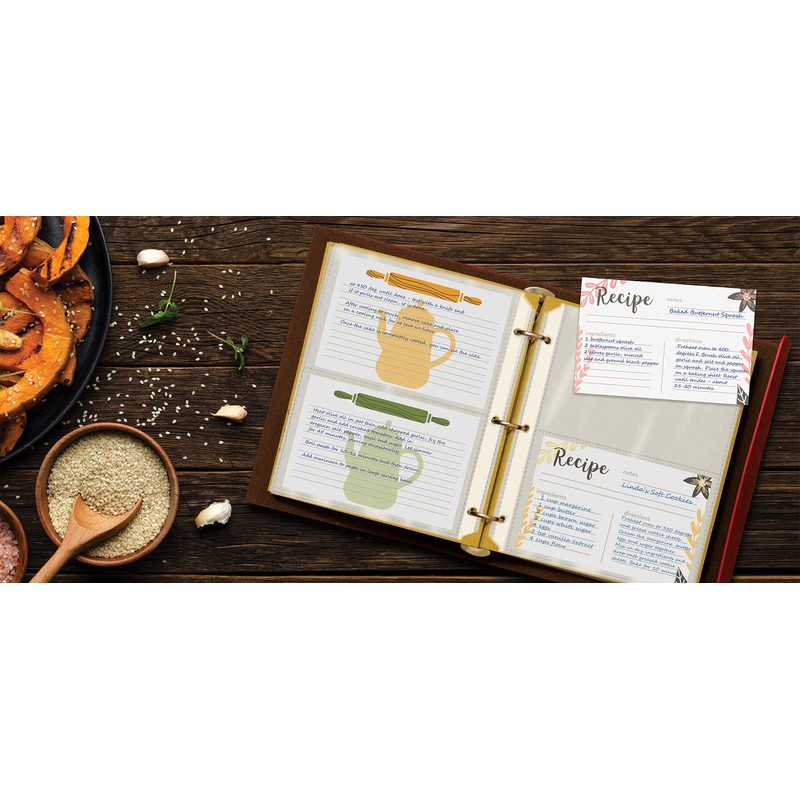 Better Kitchen Products Recipe Card Page Protectors, 50 Count, 4